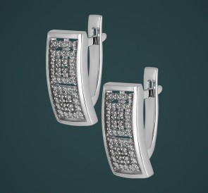 Золотые серьги СМ3.25.90: жемчуг, золото 585°