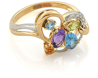 кольцо с драгоценными камнями - фото 2