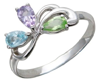кольцо с драгоценными камнями - фото 3