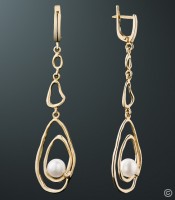 Серьги с жемчугом - фото 3