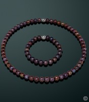 Одноярусные ожерелье и браслет из жемчуга