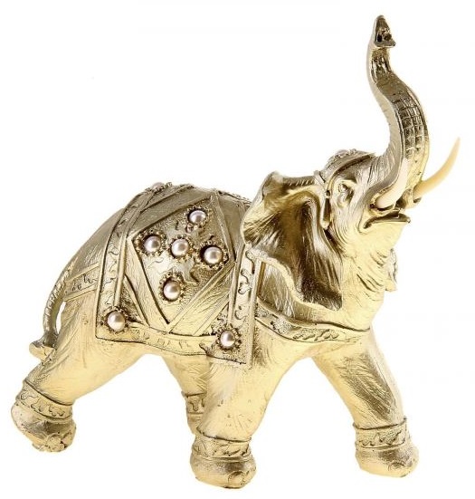 Статуэтка слона с жемчугом