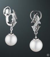 Серьги с жемчугом - фото 1