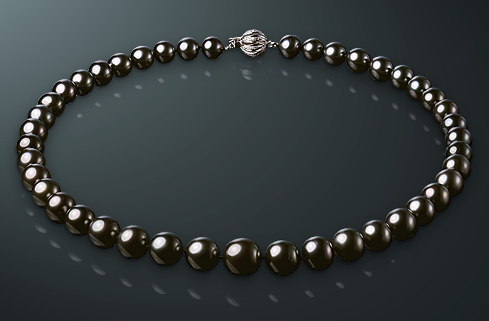 ожерелье из натурального жемчуга Таити 